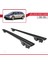 Opel Astra J Sw / Estate 2010-2015 Arası ile Uyumlu Hook Model Anahtar Kilitli Ara Atkı Tavan Barı Siyah 4
