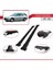 Peugeot 306 Estate 1997-2001 Arası ile Uyumlu Fly Model Ara Atkı Tavan Barı Siyah 4