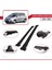 Toyota Corolla Verso (E120) 2004-2008 Arası ile Uyumlu Fly Model Ara Atkı Tavan Barı Siyah 4