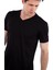V Yaka, Kısa Kollu Erkek T-Shirt 3
