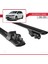Vw Touran 2015 ve Sonrası ile Uyumlu Hook Model Anahtar Kilitli Ara Atkı Tavan Barı Siyah 5
