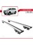 Toyota Fortuner (AN160) 2015 ve Sonrası ile Uyumlu Hook Model Anahtar Kilitli Ara Atkı Tavan Barı Gri 4