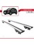 Renault Koleos 2011-2016 Arası ile Uyumlu Hook Model Anahtar Kilitli Ara Atkı Tavan Barı Gri 4