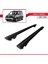 Renault Kangoo 2007-2020 Arası ile Uyumlu Hook Model Anahtar Kilitli Ara Atkı Tavan Barı Siyah 3