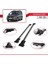 Volkswagen Caddy 2010-2015 Arası ile Uyumlu Fly Model Ara Atkı Tavan Barı Gri 4