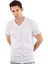 V Yaka, Kısa Kollu Erkek T-Shirt 2