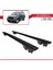 Jeep Cherokee (Kj) 2001-2008 Arası ile Uyumlu Hook Model Anahtar Kilitli Ara Atkı Tavan Barı Siyah 4