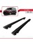 Fiat Doblo 2010-2022 Arası ile Uyumlu Hook Model Anahtar Kilitli Ara Atkı Tavan Barı Siyah 3