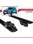 Dacia Sandero Stepway 2012-2020 Arası ile Uyumlu Hook Model Anahtar Kilitli Ara Atkı Tavan Barı Siyah 5