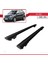 Kia Soul 2008-2014 Arası ile Uyumlu Hook Model Anahtar Kilitli Ara Atkı Tavan Barı Siyah 3