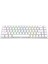 Rebel Beyaz Low Profile Blue Switch Us Layout Rainbow Mekanik Gaming Oyuncu Klavye 3