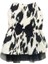 Siyah Beyaz Leopar Desenli Papyonlu Kedi Köpek Kıyafeti Elbisesi Xlarge/xl/beden 4 3