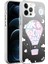 Apple iPhone 12 Pro Max Kılıf Kamera Çıkıntılı Renkli Desenli Parlak Tasarımlı Sert Kapak (Silver) 2