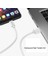 Sbz USB 2.1A Şarj Kabloları Type-C -Mıcro - IPHONE 1 Metre - Beyaz Kablo 3