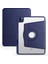 Apple iPad 10.9 2022 (10.nesil) Tablet Kılıf Termik Kalem Bölmeli Dönebilen Standlı Pu Deri Arkası Yumuşak Silikon 360 Tam Koruma Lacivert 1