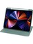 Apple iPad 10.2 2021 (9.nesil) Tablet Kılıf Termik Kalem Bölmeli Dönebilen Standlı Pu Deri Arkası Yumuşak Silikon 360 Tam Koruma Lavanta Grisi 3