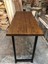 Kütük Ağaç Bar Masası Ceviz Renk 70X150.CM 4