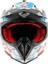 X-Cross X1 Kask White Red Blue - Pinlock Dahil 3
