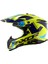 X-Cross X1 Kask Neon Yellow Blue Gloss - Pinlock Dahil 1
