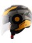 Striker Kask Ultron Black Yellow Gloss 1