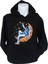 Siyah Oversize Kapüşonlu Astronot Baskılı Sweatshirt 1