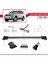 Toyota Land Cruiser Prado (J120) 2002-2006 Arası ile Uyumlu Fly Model Ara Atkı Tavan Barı Gri 3 Adet Bar 3