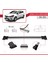 Renault Clio Sport Tourer 2013 ve Sonrası ile Uyumlu Fly Model Ara Atkı Tavan Barı Gri 3 Adet Bar 3