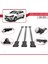 Renault Clio Sport Tourer 2013 ve Sonrası ile Uyumlu Fly Model Ara Atkı Tavan Barı Gri 3 Adet Bar 4