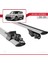 Kia Soul (Sk3) 2020 ve Sonrası ile Uyumlu Hook Model Anahtar Kilitli Ara Atkı Tavan Barı Gri 5