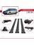 Skoda Octavia (1u) 1998-2004 Arası ile Uyumlu Fly Model Ara Atkı Tavan Barı Siyah 3 Adet Bar 4