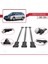 Skoda Octavia (1u) 1998-2004 Arası ile Uyumlu Fly Model Ara Atkı Tavan Barı Gri 3 Adet Bar 4
