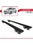 Kia Ceed (Jd) Sw 2012-2018 Arası ile Uyumlu Hook Model Anahtar Kilitli Ara Atkı Tavan Barı Siyah 4