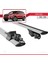 Ford Kuga 2016-2019 Arası ile Uyumlu Hook Model Anahtar Kilitli Ara Atkı Tavan Barı Gri 5