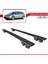 Vauxhall Astra Mk6 Estate 2010-2015 Arası ile Uyumlu Hook Model Anahtar Kilitli Ara Atkı Tavan Barı Siyah 4
