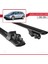 Vauxhall Astra Mk6 Estate 2010-2015 Arası ile Uyumlu Hook Model Anahtar Kilitli Ara Atkı Tavan Barı Siyah 5