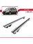 Fiat Sedici 2006-2014 Arası ile Uyumlu Hook Model Anahtar Kilitli Ara Atkı Tavan Barı Gri 3