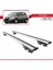 Fiat Sedici 2006-2014 Arası ile Uyumlu Hook Model Anahtar Kilitli Ara Atkı Tavan Barı Gri 4