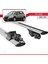 Fiat Sedici 2006-2014 Arası ile Uyumlu Hook Model Anahtar Kilitli Ara Atkı Tavan Barı Gri 5