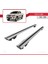 Isuzu D-Max 2012-2019 Arası ile Uyumlu Hook Model Anahtar Kilitli Ara Atkı Tavan Barı Gri 3