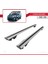 Citroen Berlingo 2008-2018 Arası ile Uyumlu Hook Model Anahtar Kilitli Ara Atkı Tavan Barı Gri 3