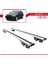 Bmw X6 (E71) 2007-2014 Arası ile Uyumlu Hook Model Anahtar Kilitli Ara Atkı Tavan Barı Gri 4
