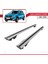 Dacia Sandero Stepway 2012-2020 Arası ile Uyumlu Hook Model Anahtar Kilitli Ara Atkı Tavan Barı Gri 3