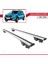 Dacia Sandero Stepway 2012-2020 Arası ile Uyumlu Hook Model Anahtar Kilitli Ara Atkı Tavan Barı Gri 4
