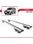 Fiat Doblo 2000-2009 Arası ile Uyumlu Hook Model Anahtar Kilitli Ara Atkı Tavan Barı Gri 4