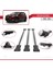 Nissan Qashqai 2010-2014 Arası ile Uyumlu Fly Model Ara Atkı Tavan Barı Gri 3 Adet Bar 4