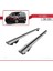 Fiat Doblo 2010-2022 Arası ile Uyumlu Hook Model Anahtar Kilitli Ara Atkı Tavan Barı Gri 3