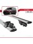 Fiat Doblo 2010-2022 Arası ile Uyumlu Hook Model Anahtar Kilitli Ara Atkı Tavan Barı Gri 5