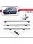 Volkswagen Touran Cross 2010-2015 Arası ile Uyumlu Basıc Model Ara Atkı Tavan Barı Gri 3 Adet 5