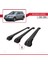Mitsubishi Airtrek 2001-2008 Arası ile Uyumlu Ace-1 Ara Atkı Tavan Barı Siyah 3 Adet Bar 4
