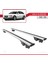 Audi A4 (B8) Allroad 2009-2016 Arası ile Uyumlu Hook Model Anahtar Kilitli Ara Atkı Tavan Barı Gri 4
